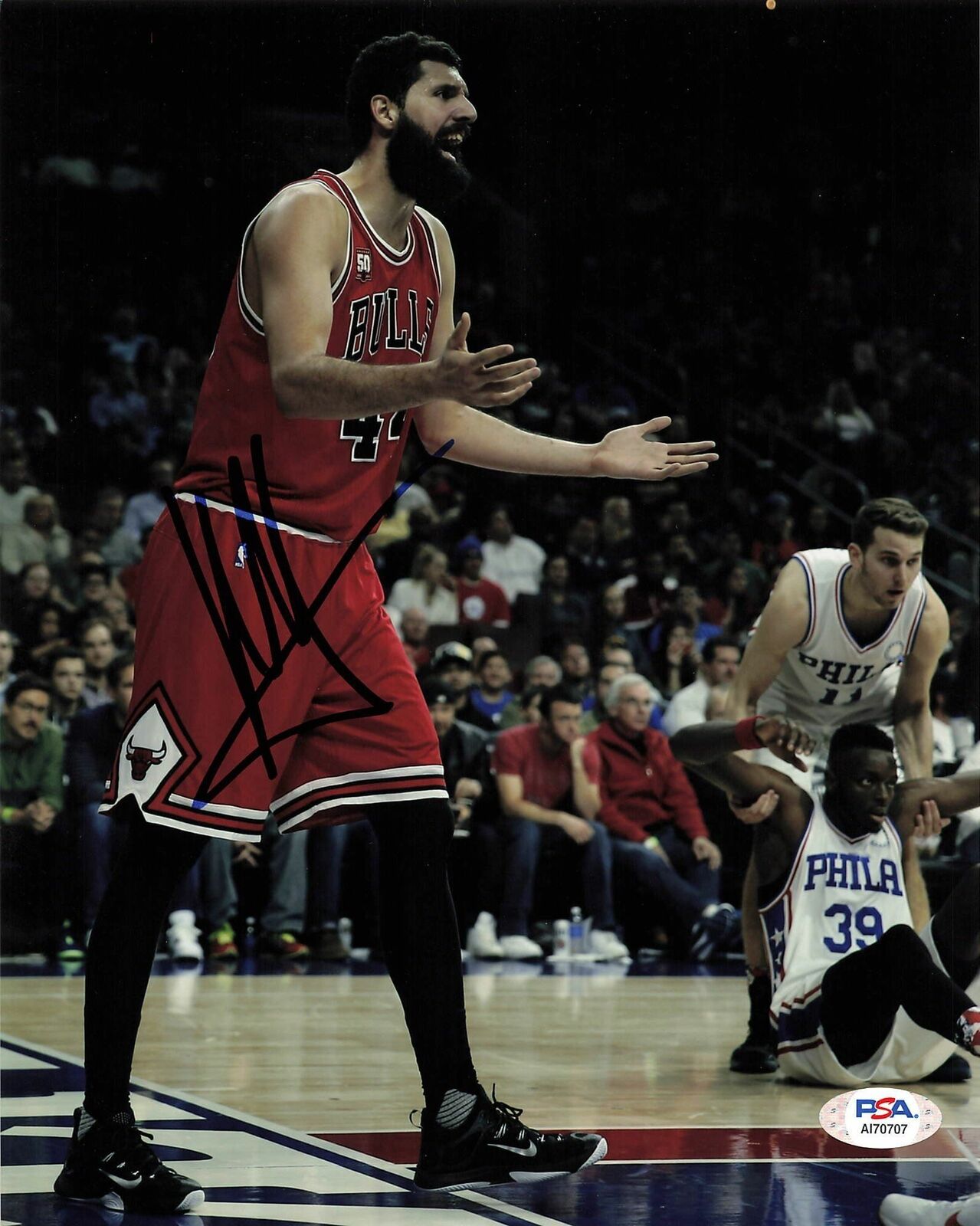 Nikola Mirotic signed 8x10 Photo Poster painting PSA/DNA Chicago Bulls Autographed Bucks