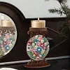 Fleur en bois - Bougeoir artisanal 5d bricolage