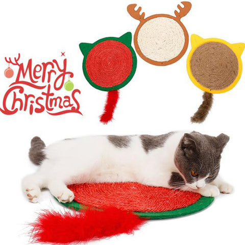 Christmas cat mat