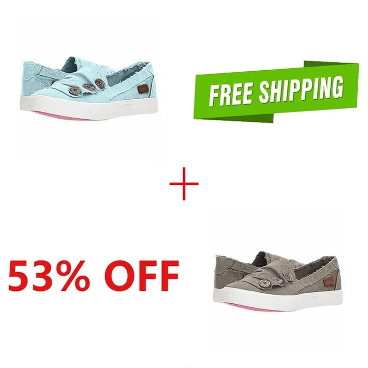Women Casual Button Comfy Sneakers