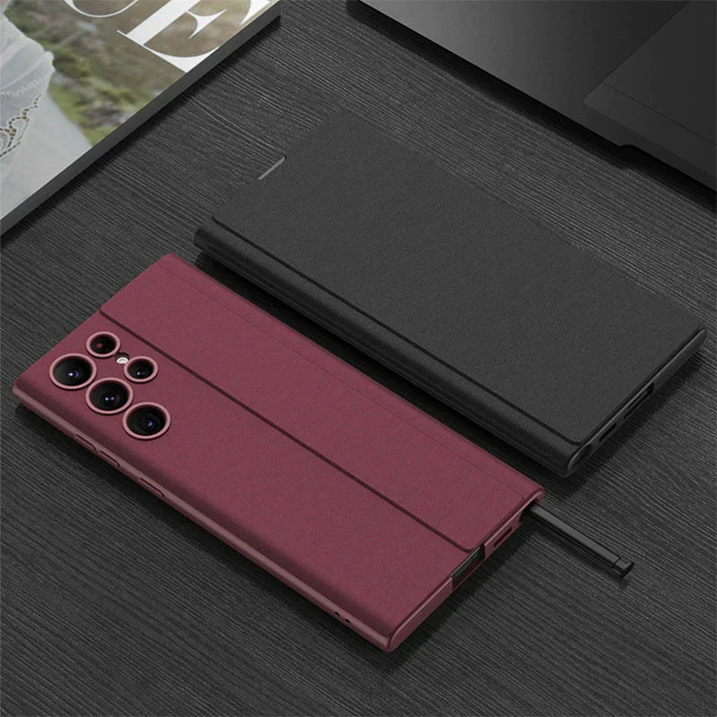 Suitable For Samsung S22 Business Flip Holster Anti-Fall Mobile Phone Case