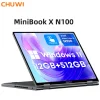 CHUWI MiniBook X 2-in-1 Tablet Laptop 10.51 inch Touch Screen 12GB LPDDR5 512G SSD Intel N100 Backlit Keyboard Windows 11 WiFi 6