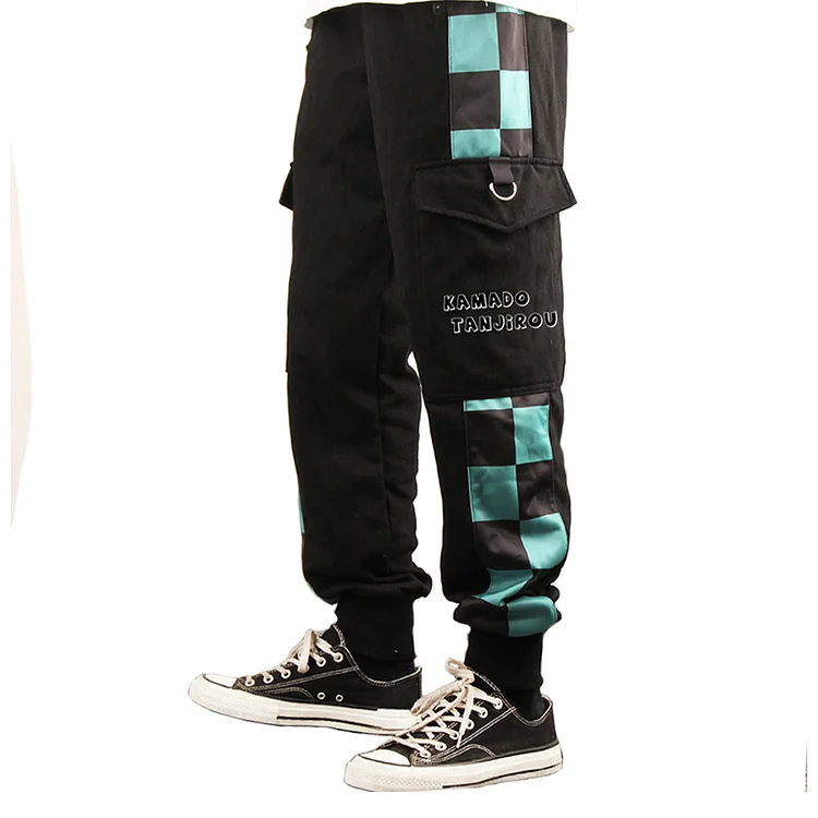 Kamado Tanjirou Black Pants Outfits Cosplay Costume Halloween Carnival Suit