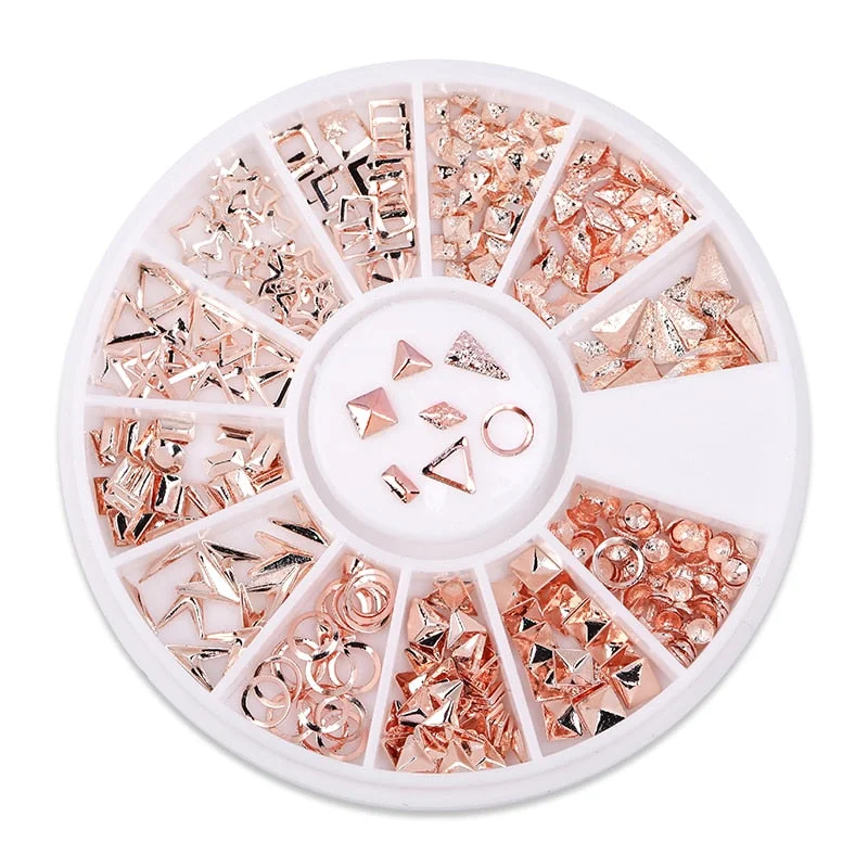 Mixed Color Chameleon Nail Rhinestone Glitter Small Irregular Beads For  Nail Art 3D Decoration Stone In Wheel DIY Tips-Nail Inspo