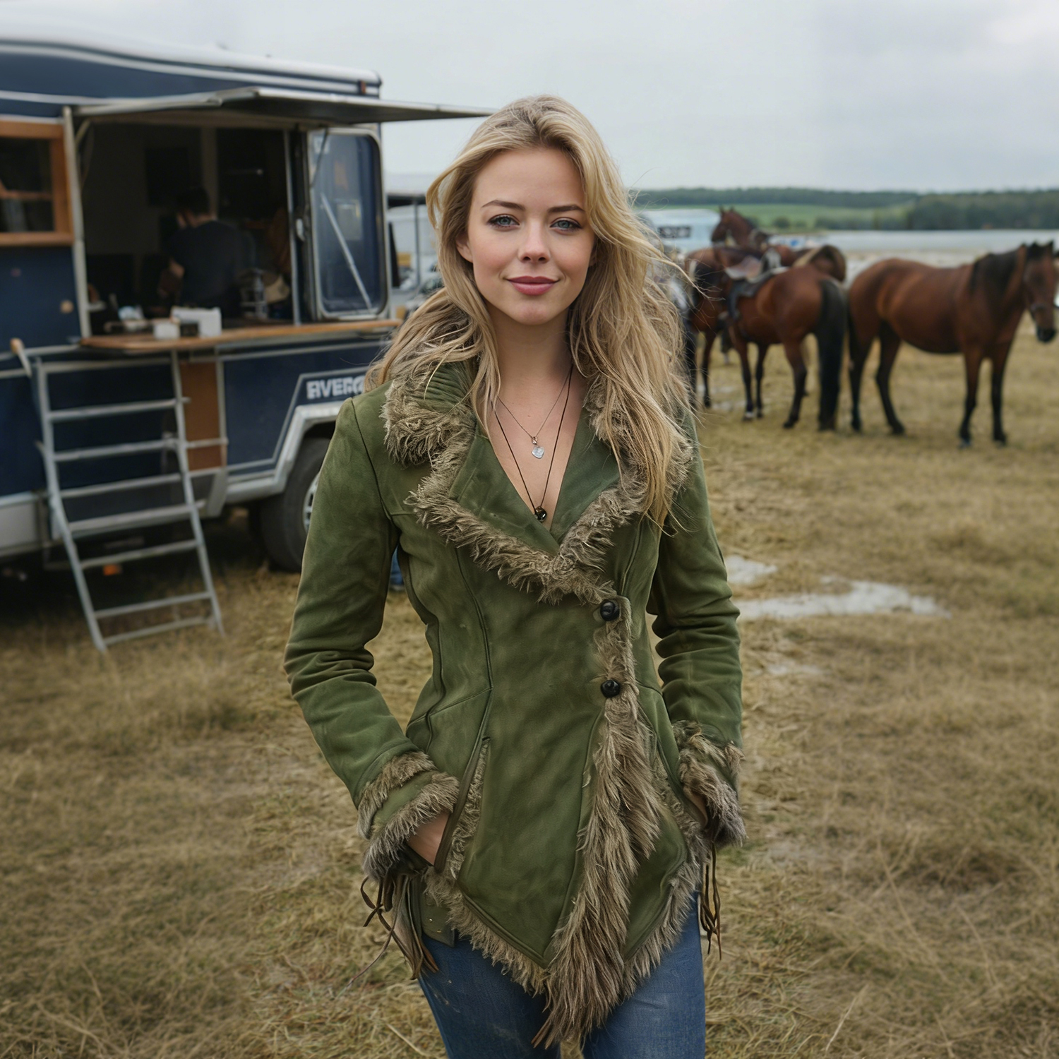 Women's Vintage Suede Coat Fur Collar Lapel Coat Beggar Style Coat