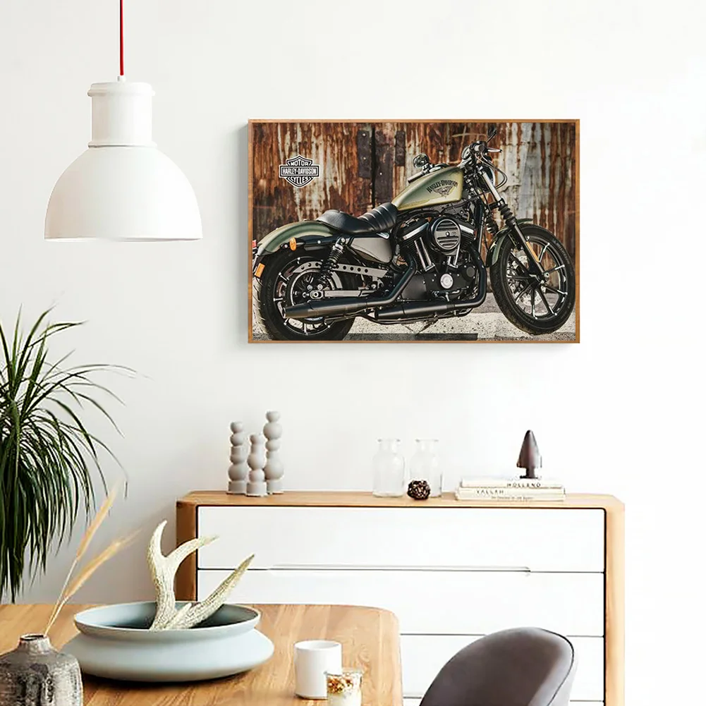 Motorcycle 5D DIY Diamond Painting Kit Resin Full Round Home Wall Art Craft