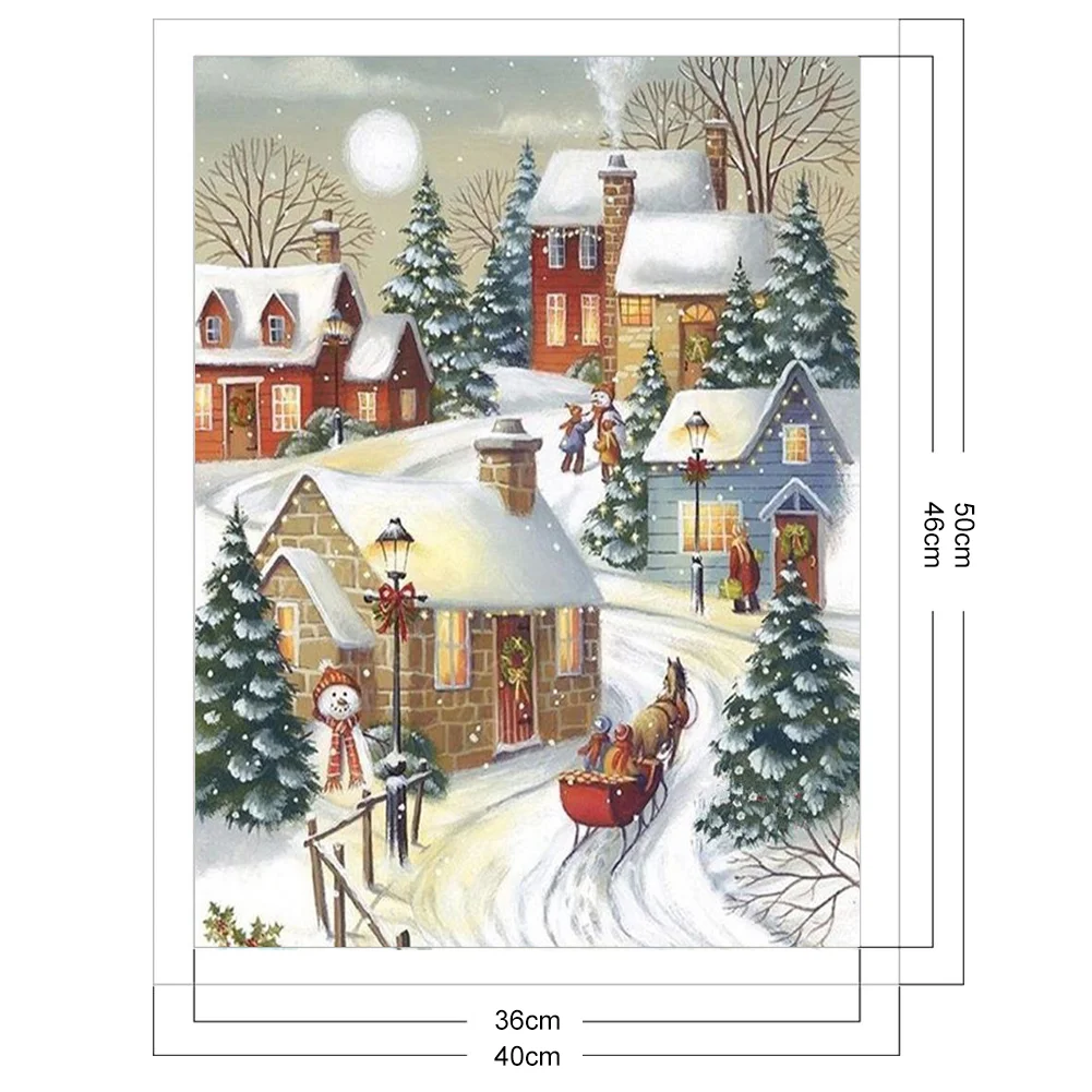 11ct 3-Strand Stampted Cross Stitch - Snow(50*40cm)