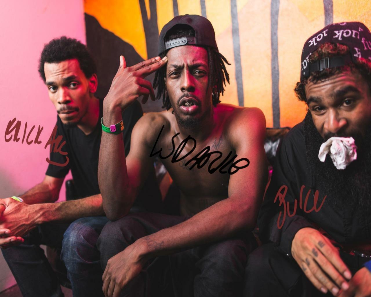 Flatbush Zombies SIGNED AUTOGRAPHED 10 X 8