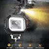 40W Motorcycle LED Spotlight 12-80V Driving Fog Lamp White Yellow DRL Headlight