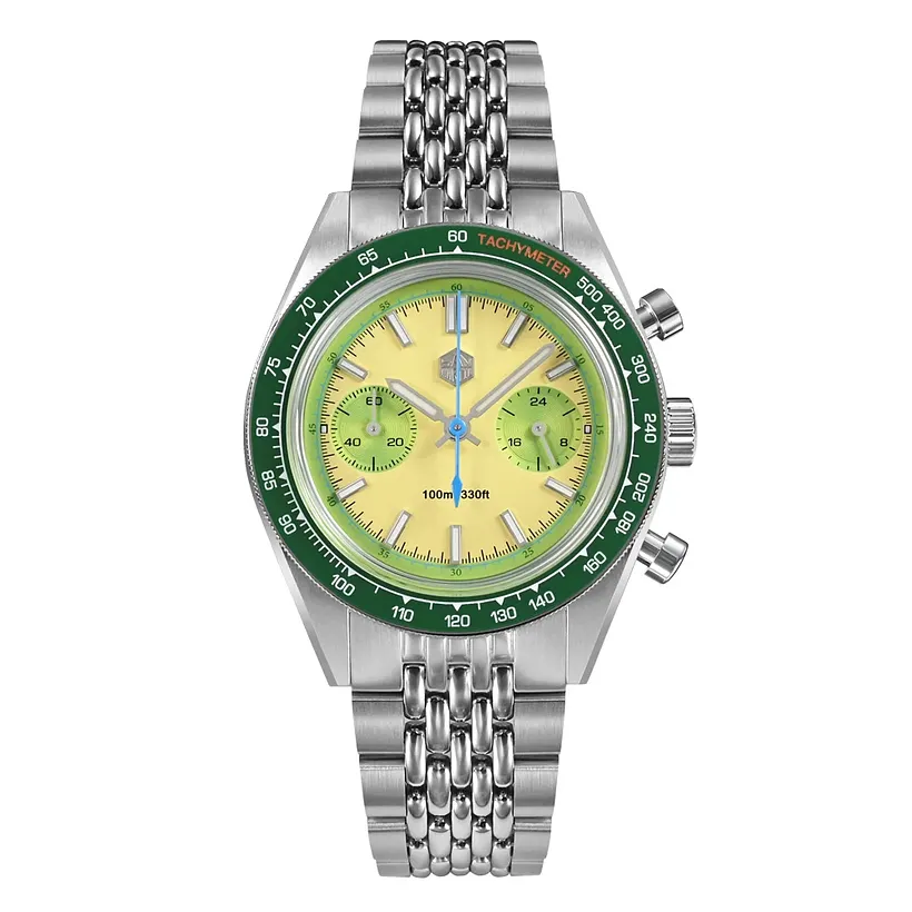 San Martin Chronograph VK64 Quartz Watch Original Design SN0116