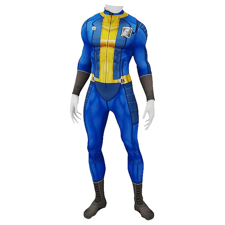 TV Fallout 2024 Vault Dweller Number 76 Shelter Blue Jumpsuit Outfits Cosplay Costume Halloween Carnival Suit