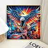 Diamond Painting-DIY Crystal Rhinestone Flag Eagle
