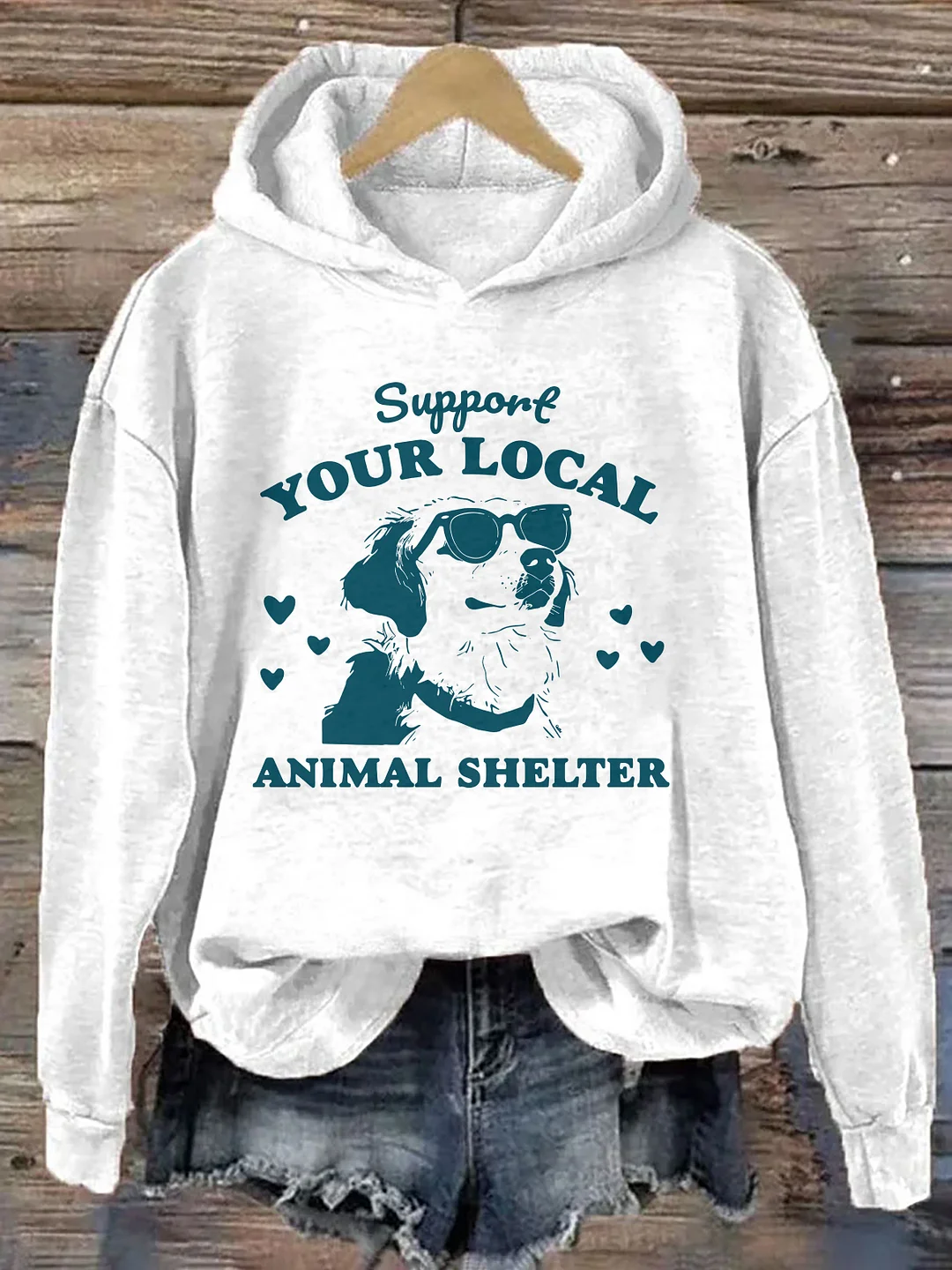 Support Your Local Animal Shelter Hoodie