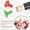 Car Wash Spray Nozzle 1/4 Quick Connection Wash Gun Spray Nozzle Stainless Steel