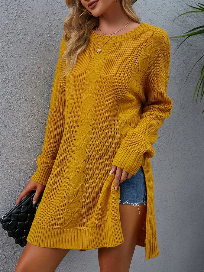 Women's Fall Fashion Slouchy Loose Pullover Tunic Sweaters