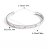 Stylish Silver Zircon Waterproof Bracelet Bangles