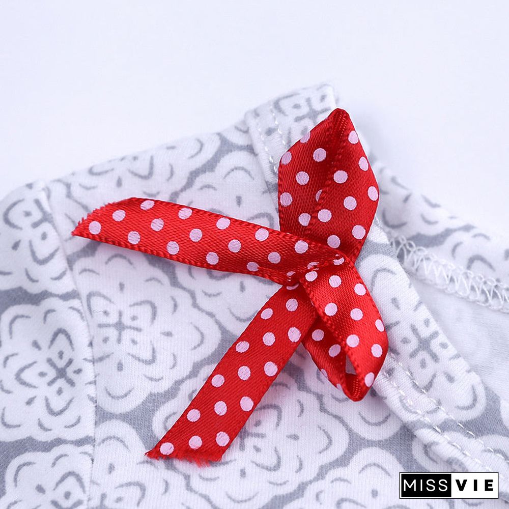 2-piece Baby/Toddler Gril Long Sleeve Scoop Neck Animal Printed With Set Pants