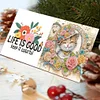 (US Local)6pcs Diamond Painting Greeting Cards DIY Diamond Art Cards Crafts (Cat Garden)