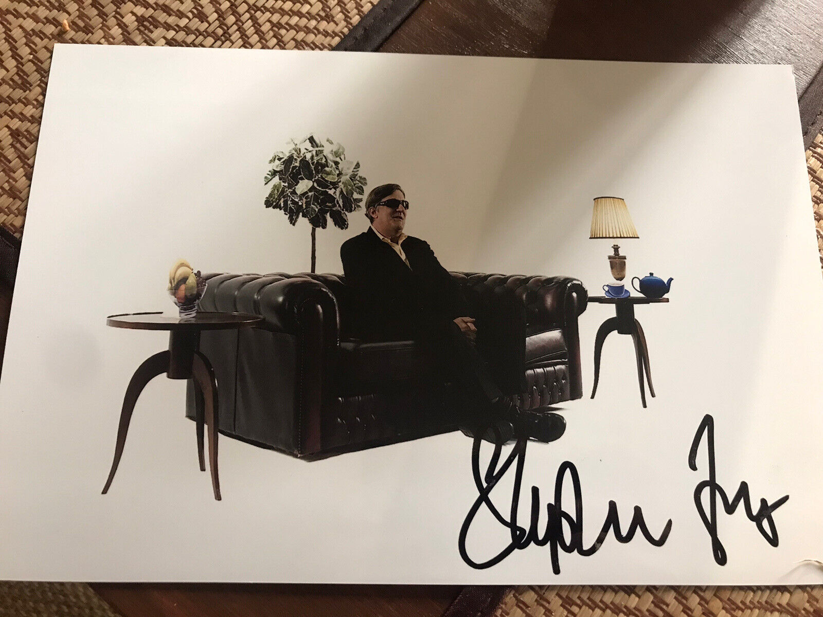 Stephen Fry Signed 9x6 Tv Advert Photo Poster painting - Blackadder