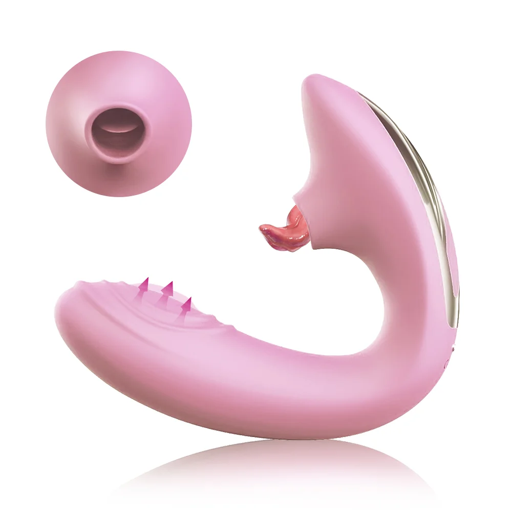 New Vibrator Female Tongue Licking Sucking Clitoris Toy For Adult