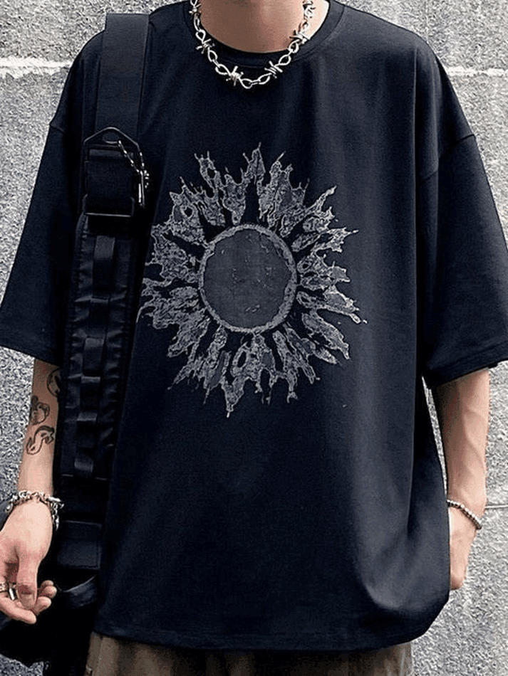 Brownm Men's Darkness Sun Graphic Tee
