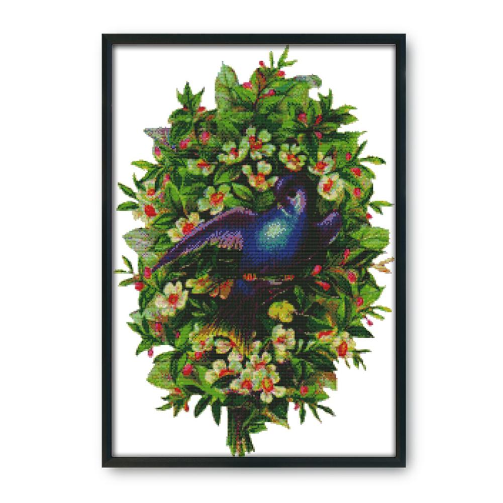 

Swallow - 14CT Stamped Cross Stitch - 44*61cm, 501 Original