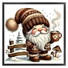 Winter Coffee Gnome-11CT Stamped Cross Stitch 40*40cm
