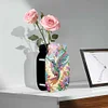 Mignon chiot-combinaison vase-ornement de bureau en bois diamant