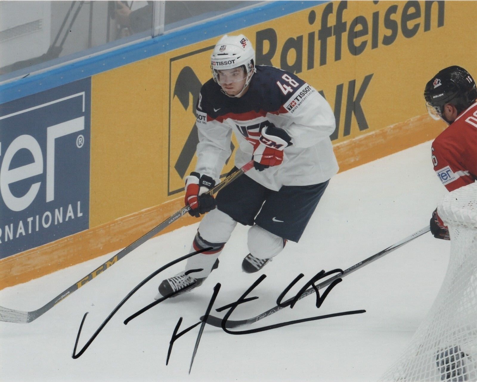 Team USA United States Vinnie Hinostroza Autographed Signed 8x10 Photo Poster painting COA