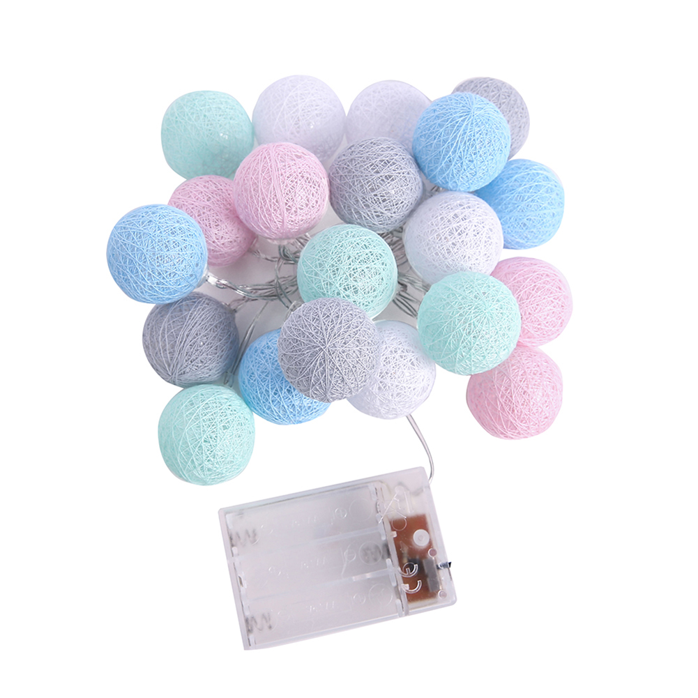 

2m 20LED Color Ball Light String Warm Party Decor Garland Fairy Lamp Tape, 501 Original