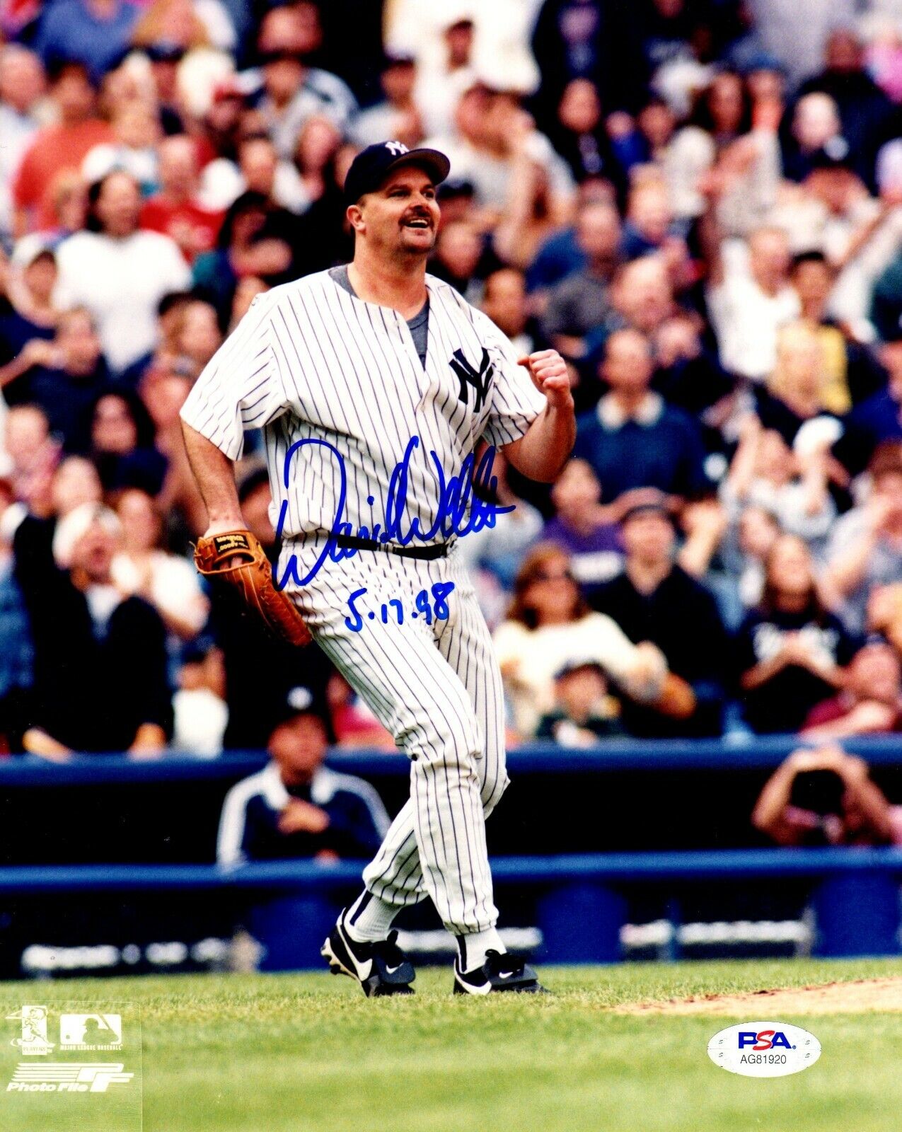 David Wells autographed signed inscribed 8x10 Photo Poster painting MLB New York Yankees PSA COA