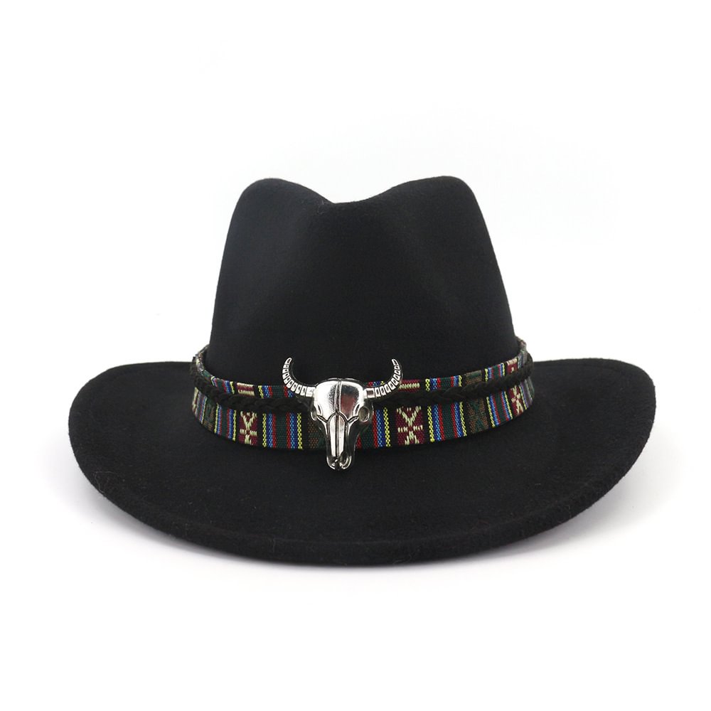 Hubert Western Cowboy Hat- Black