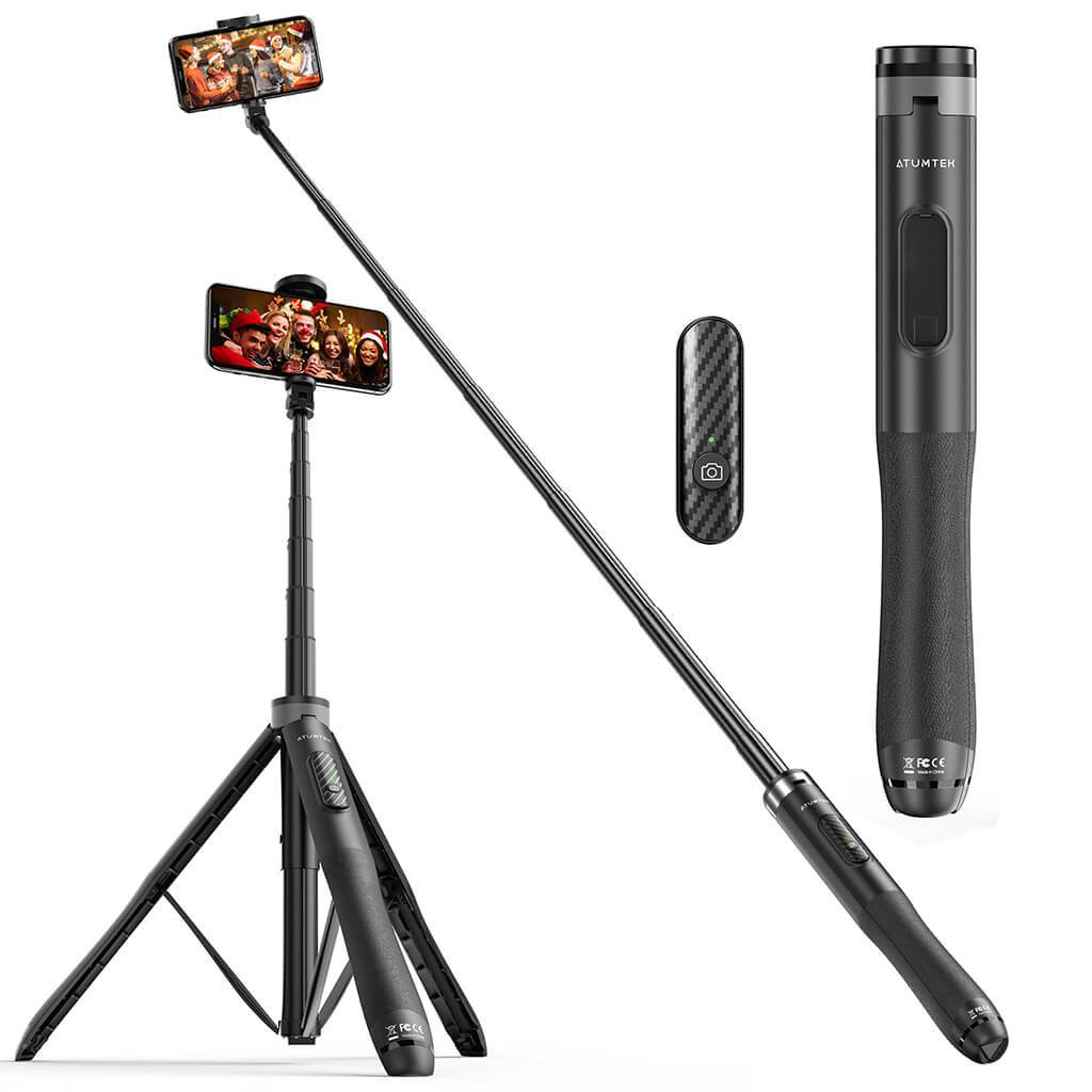 Selfie Stick Tripod 5160 inch with Wireless Bluetooth Remote ATUMTEK®