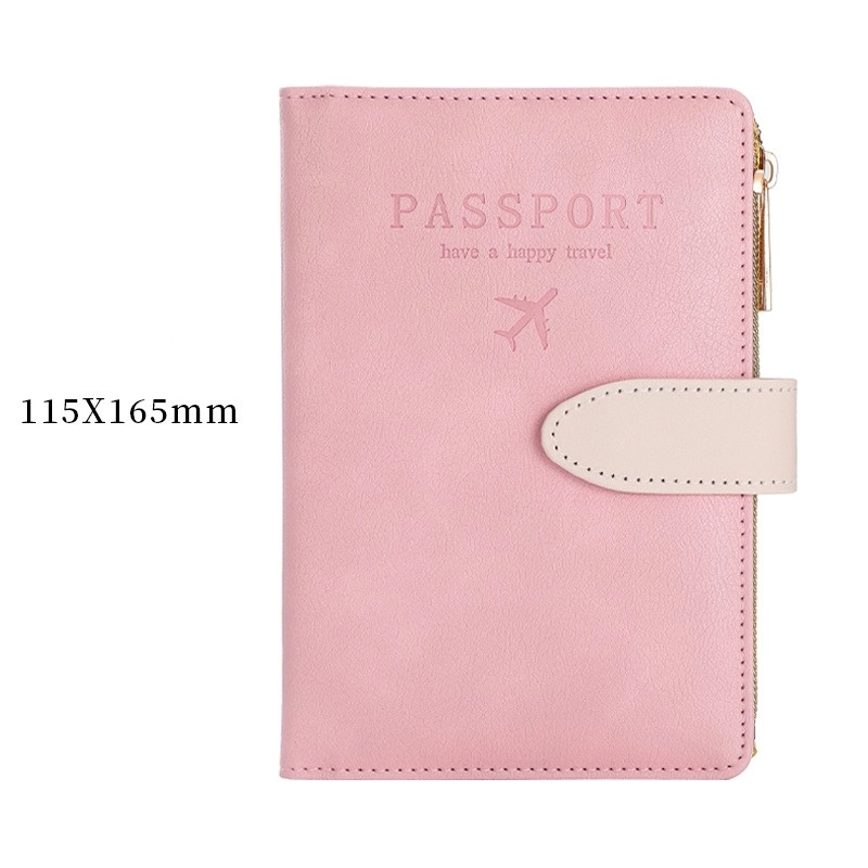 Unisex Letter Airplane Pu Leather Zipper Hidden Buckle Wallets