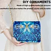 (US Local)DIY Mandala Diamond Art Wooden Coin Pouch with Chain 5D Diamond Painting Purse
