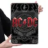 AC/DC - Panneaux en &eacute;tain m&eacute;tallique(20*30cm/30*40cm) - Musique