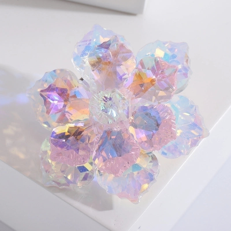 Sweet Pin Flower Alloy Inlay Artificial Crystal Women’s Brooches
