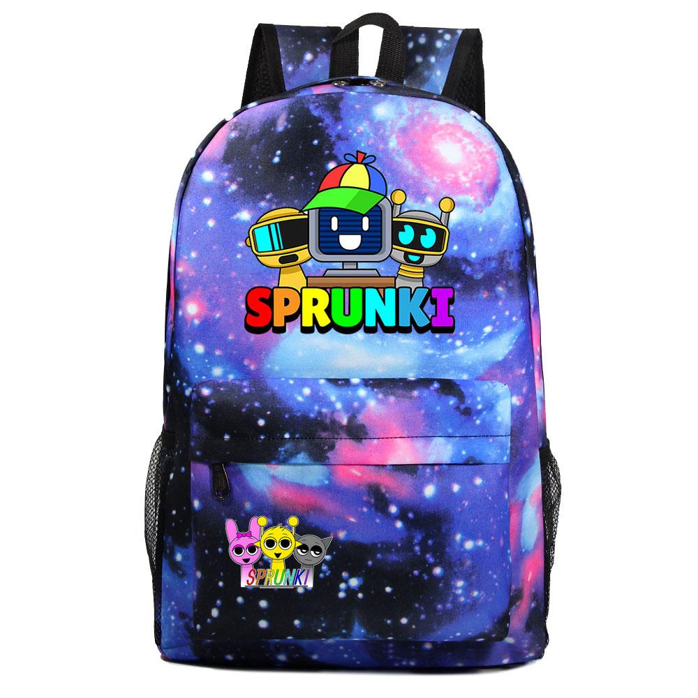 Mayoulove Sprunki Backpack Lightweight Design with Multiple Pockets for School and Outdoor Activities-Mayoulove