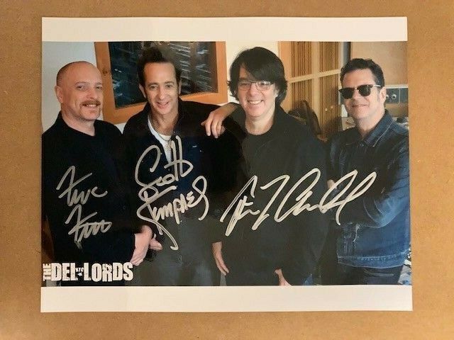 The Del-Lords New York Rock Band Signed 8x10 Photo Poster painting (Kempner,F Funaro,E Ambel)