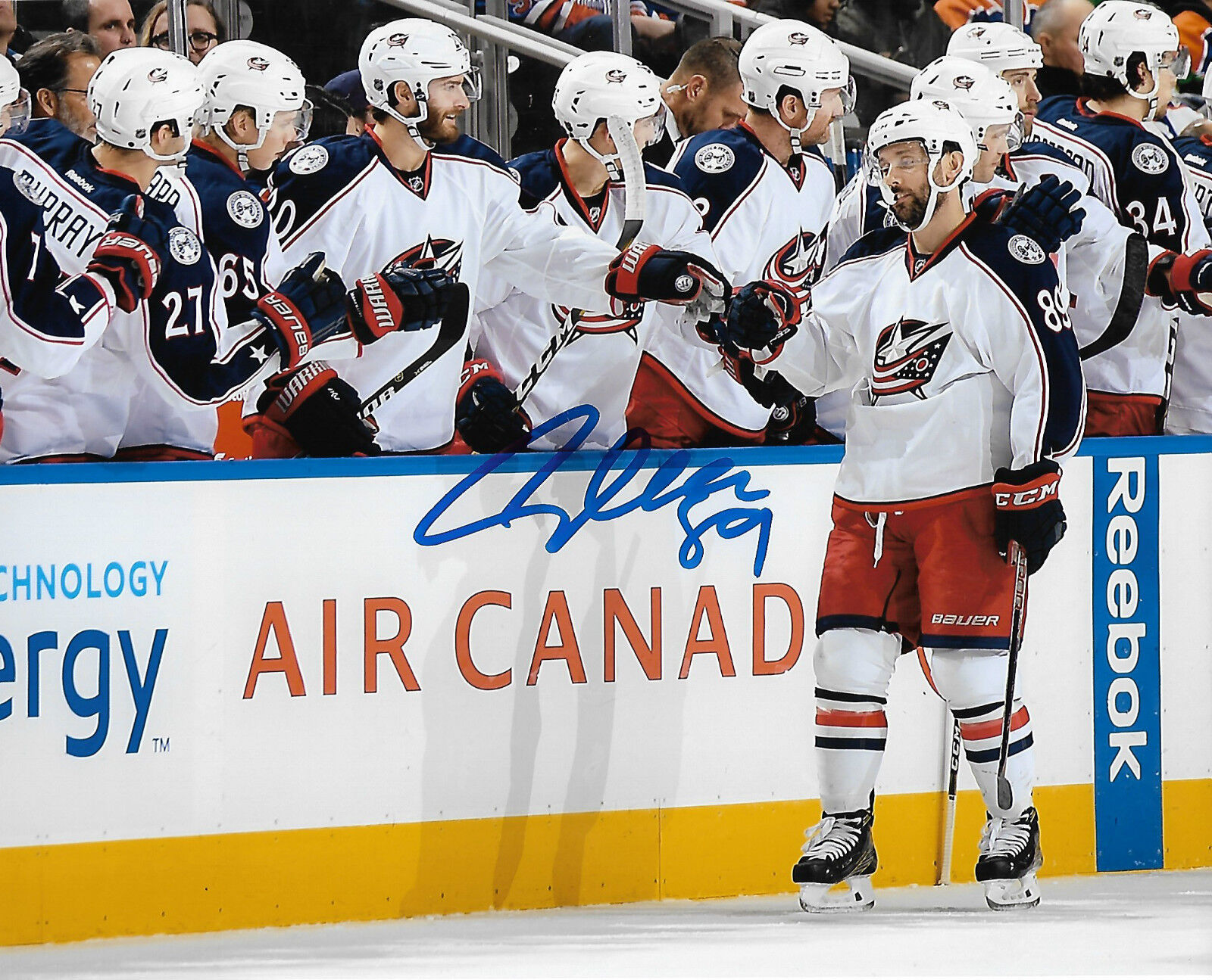 Columbus Blue Jackets Sam Gagner Signed Autographed 8x10 Photo Poster painting COA B