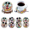 8pcs Cartoon DIY Diamond Painting Holz Untersetzer Kits mit Halter (Maus)