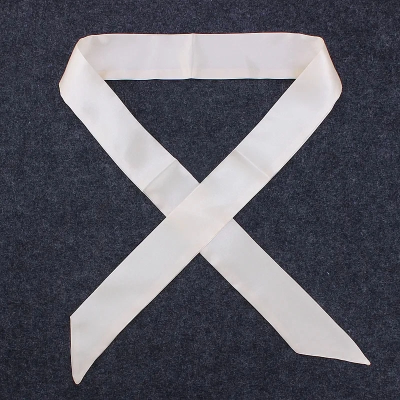 Women’s Minimalist Solid Color Satin Silk Scarves