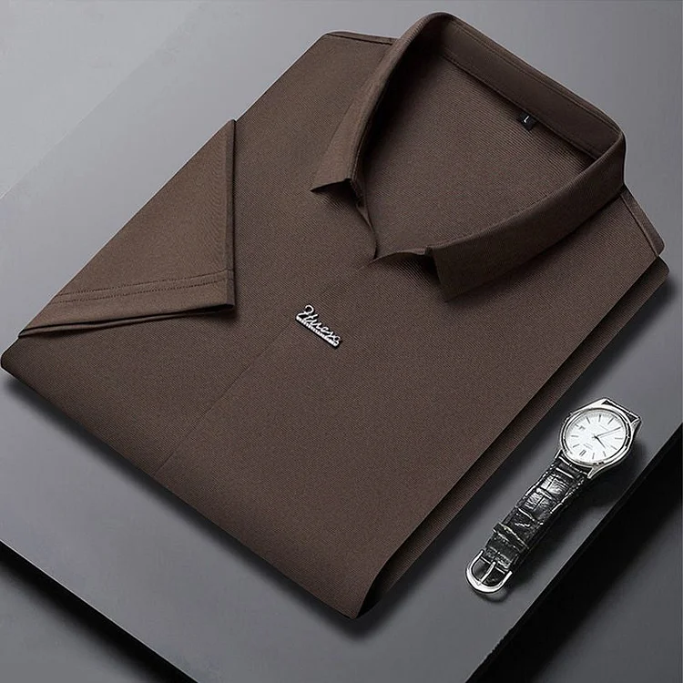 🎁Hot Sale 55% OFF⏳Men’s Casual Lapel Breathable Wrinkle-free T-shirt