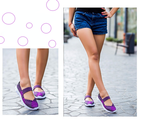 Woven Women's Plus Size Shoes for Bunions and Swollen Feet