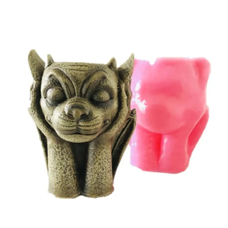 Garden Decoration Silicone Flower Pot 3D Resin Status Mould DIY Clay Concrete Cement Vase Candle Holder Molds