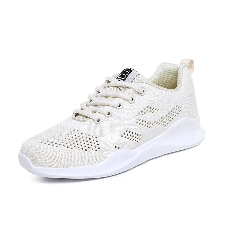 Lace-up Athletic Woman Outdoor Walking Sneakers Women's Mesh Comfortable Running Shoes Breathable  Lightweight Jogging  Non-slip