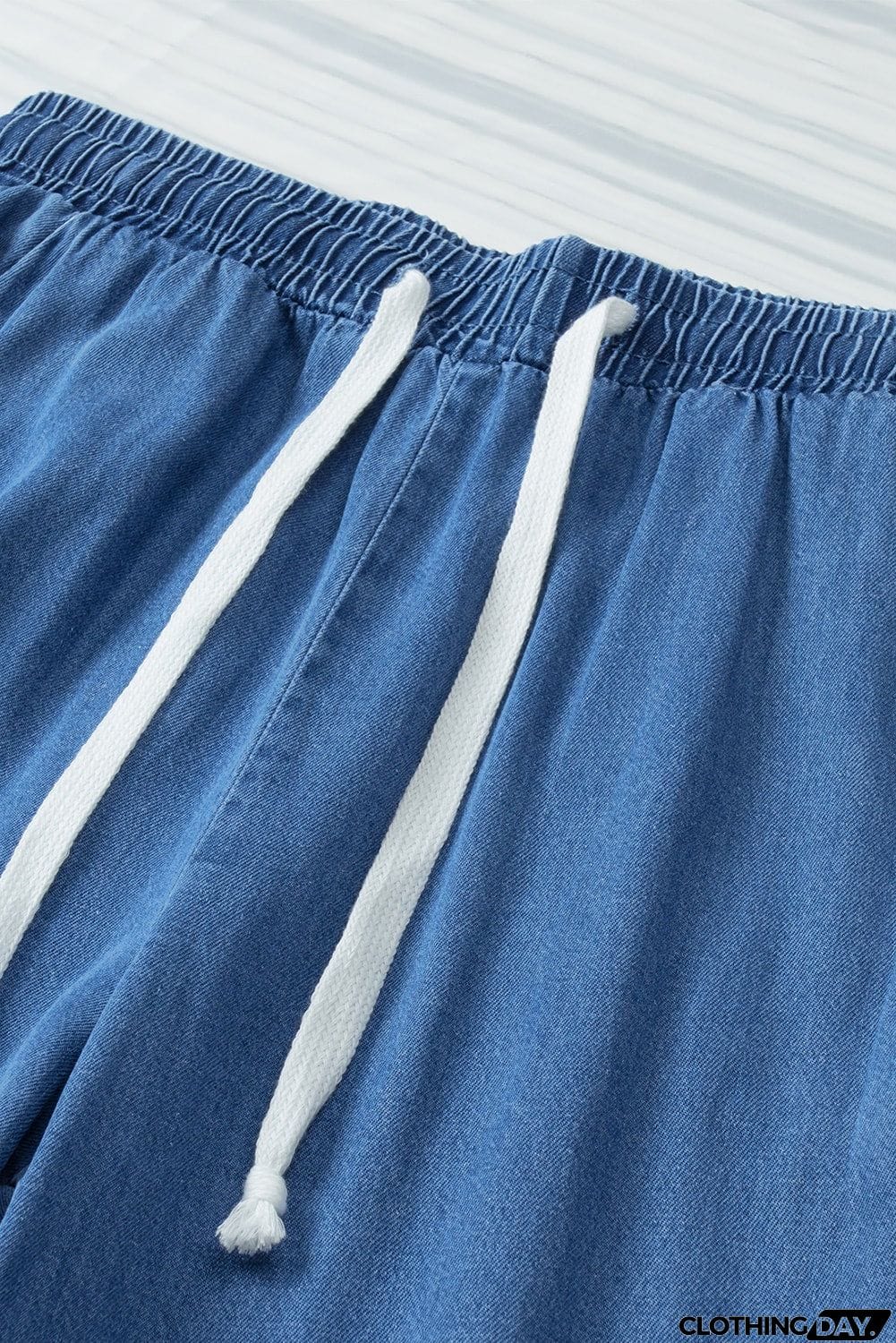 Wide Leg Drawstring Waist Loose Pants