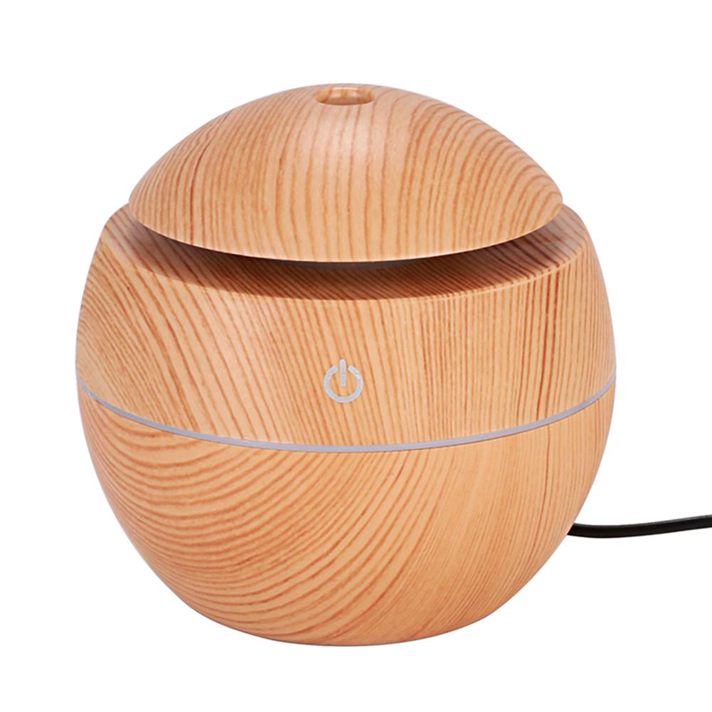 

LED USB Intelligent Induction Wood Grain Humidifier Ultrasonic Air Diffuser, White, 501 Original