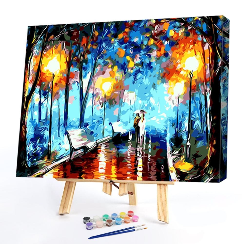 

40*50CM Paint By Numbers-Quiet Raining, 501 Original