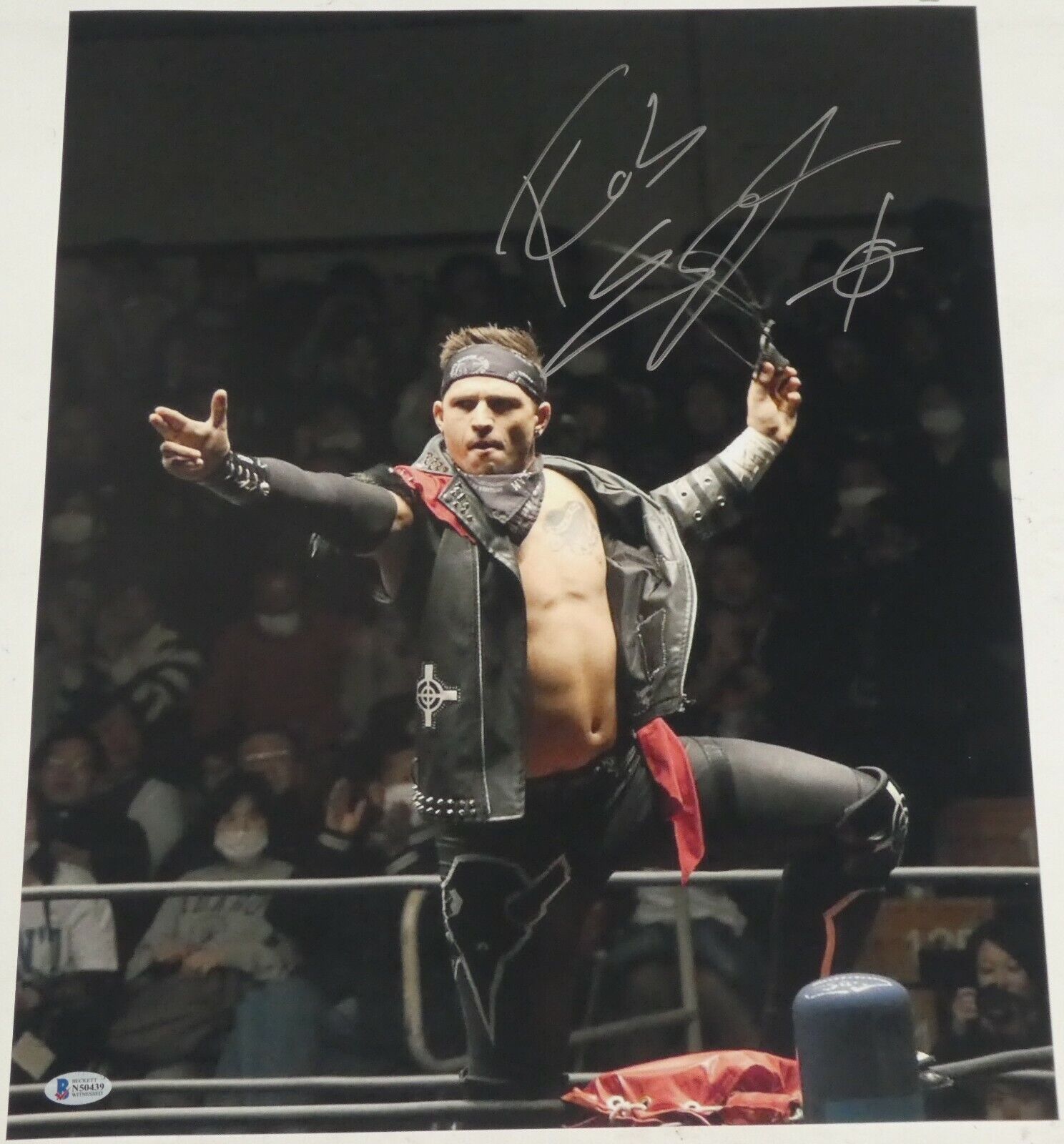 Robbie Eagles Signed 16x20 Photo Poster painting BAS COA PWG New Japan Pro Wrestling Bullet Club